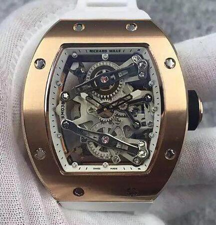 Richard Mille Replica Watch RM 038 Tourbillon Bubba Watson Rose Gold